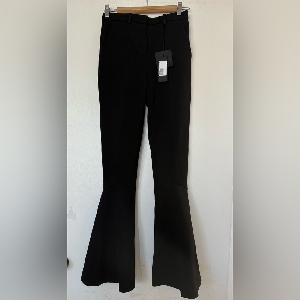 Versace Black Boot-Cut Flare Pants - Picture 2 of 9